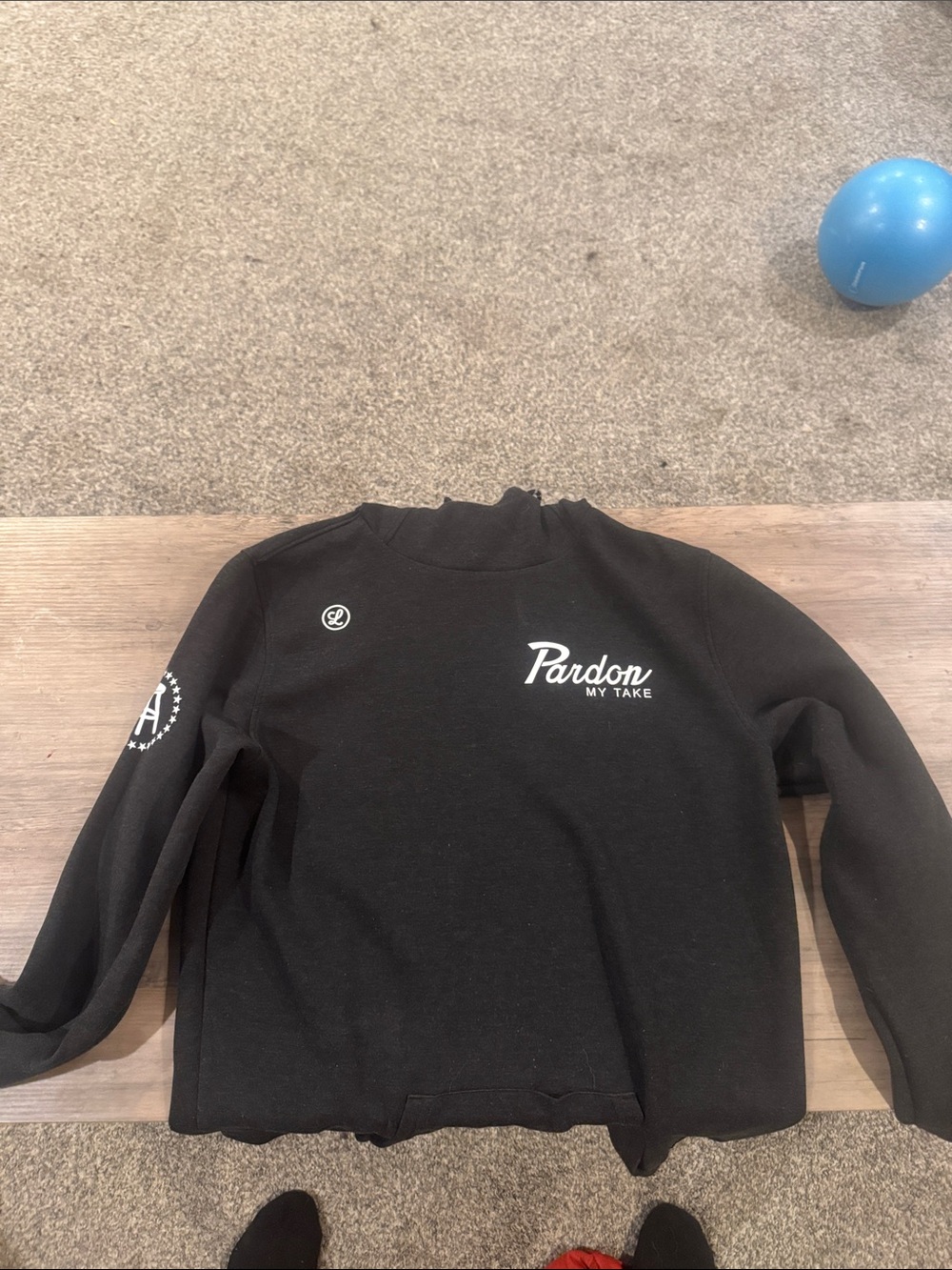 Pardon My Take Black Barstool Logo Sweatshirt